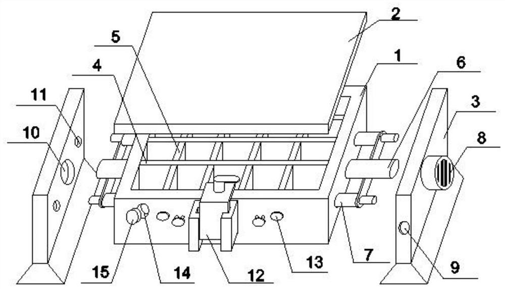 Adjustable pouring mold for autoclaved concrete sand aerated building blocks