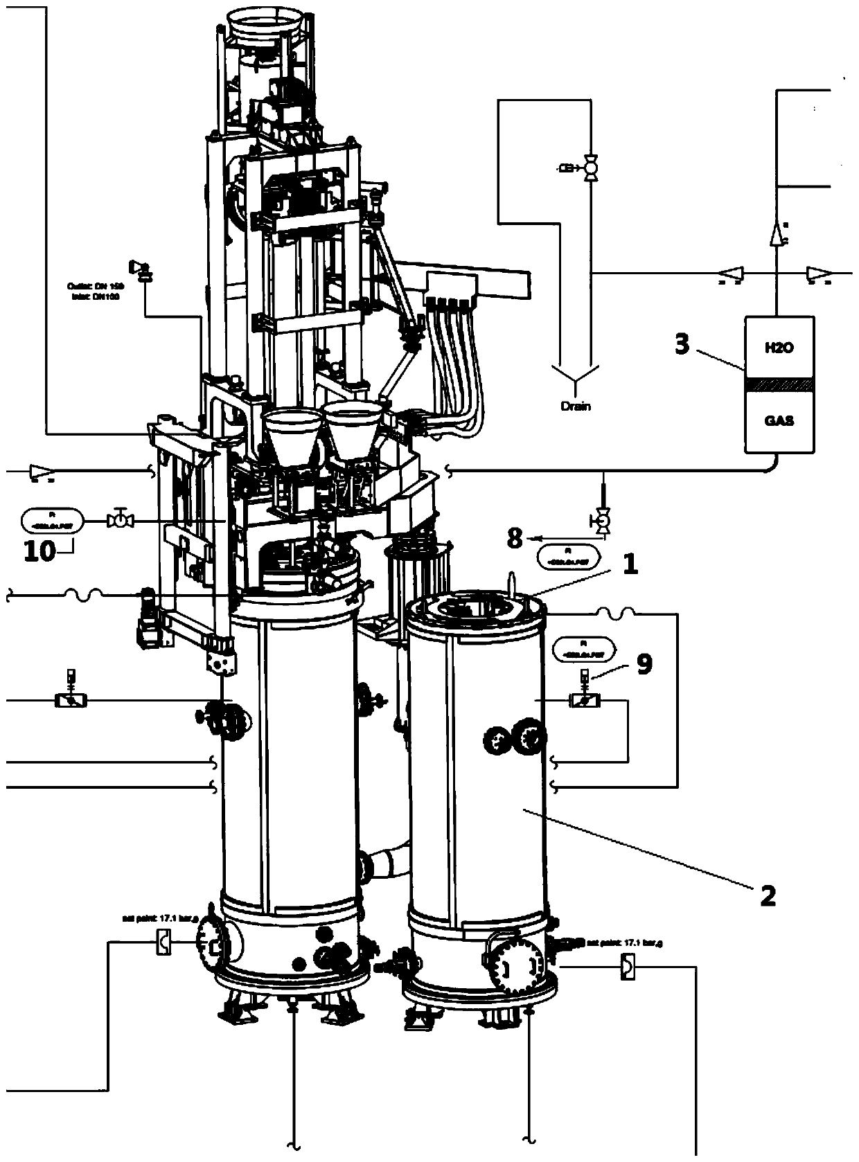 Application of expansion type water pressure and air pressure linkage seal for pressure engineering