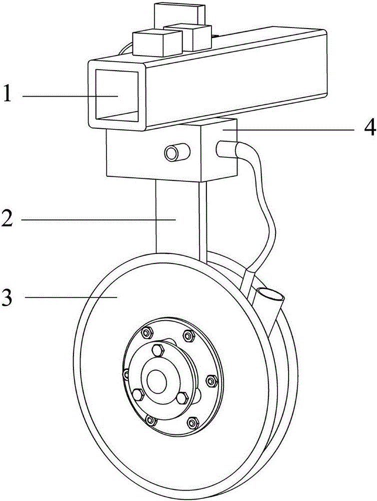 Seed furrow liquid spraying type seed anti-bouncing device