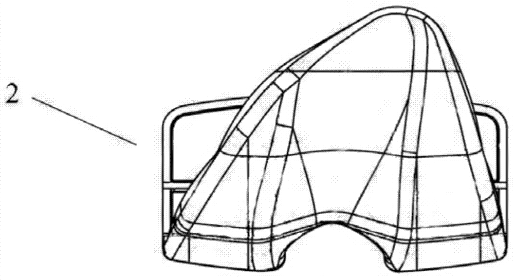 A combined organic polymer material artificial knee joint