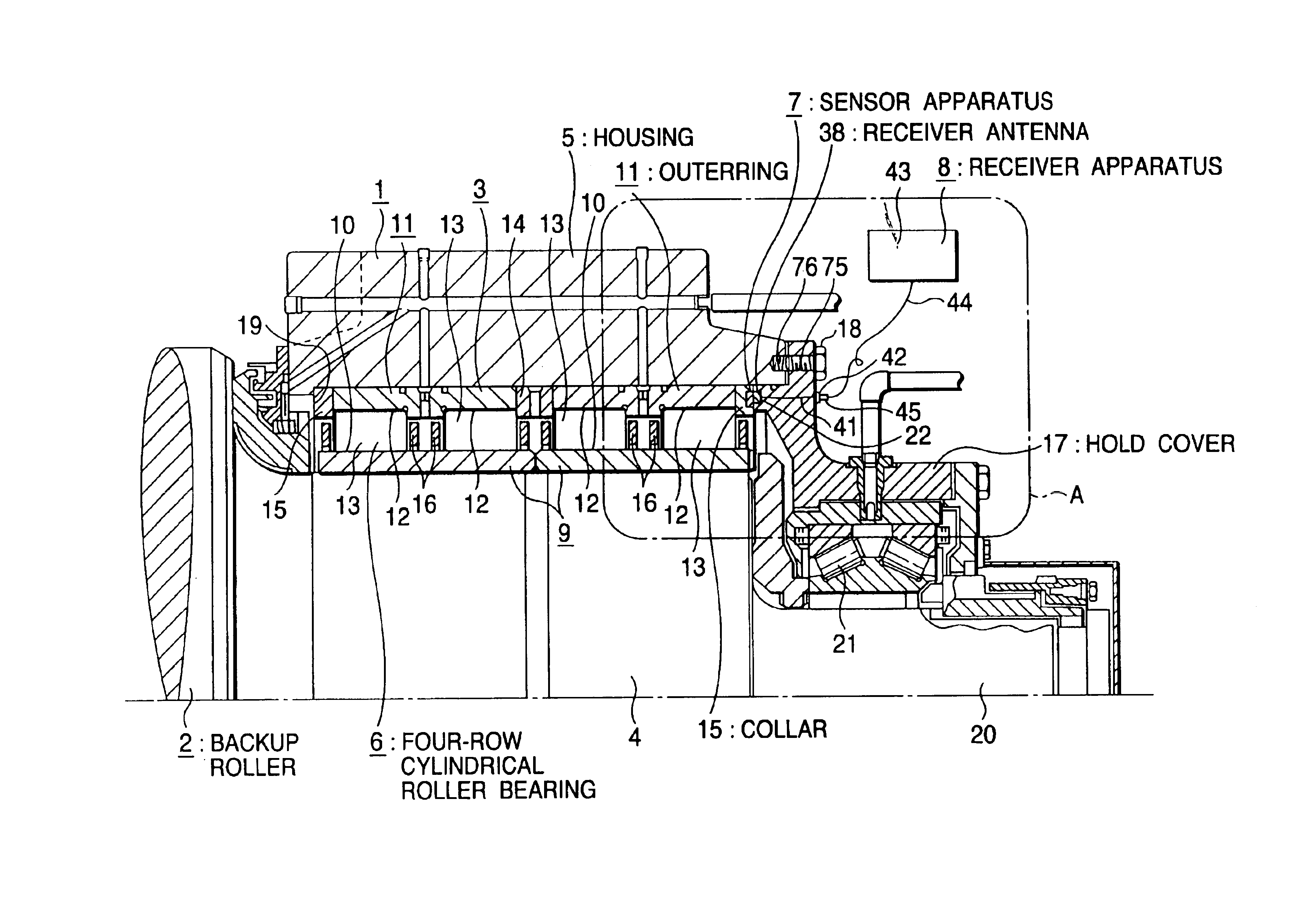 Rolling bearing unit with sensor