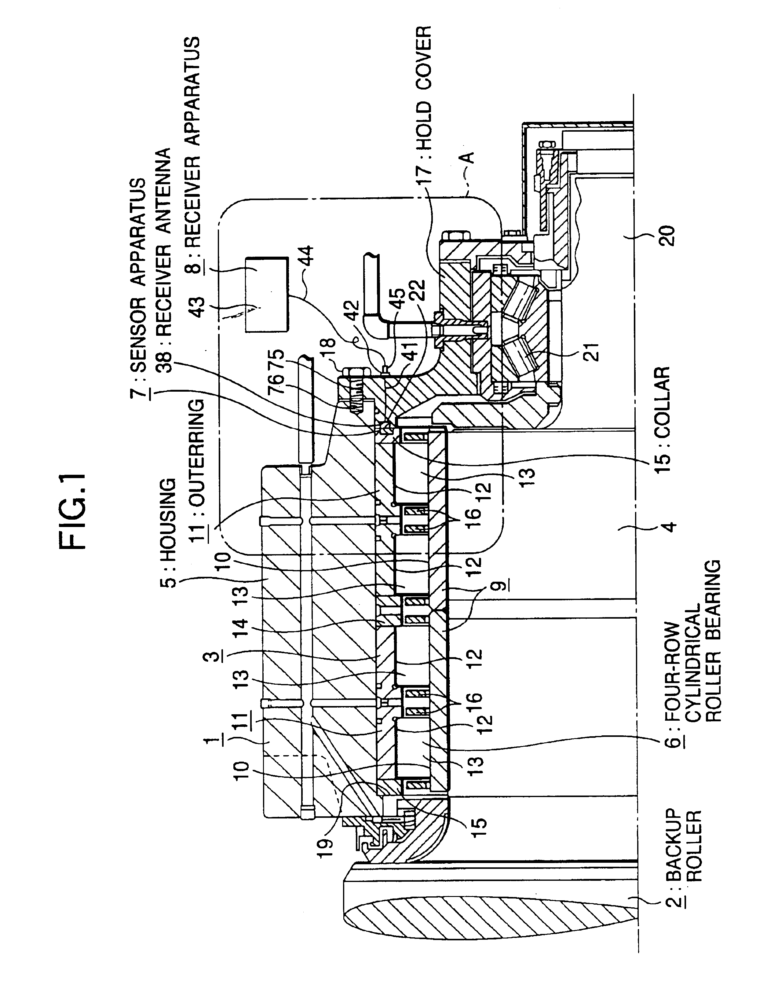 Rolling bearing unit with sensor