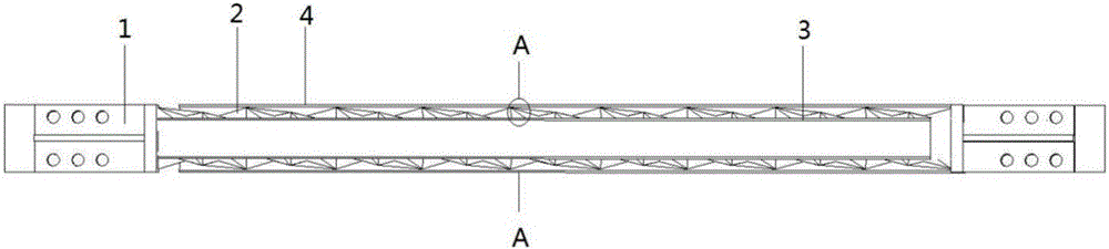 Sleeve buckling induction brace with circular spiral type induction unit