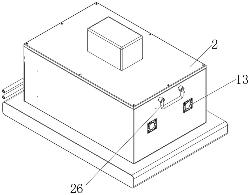 New energy battery box with intelligent heat dissipation function