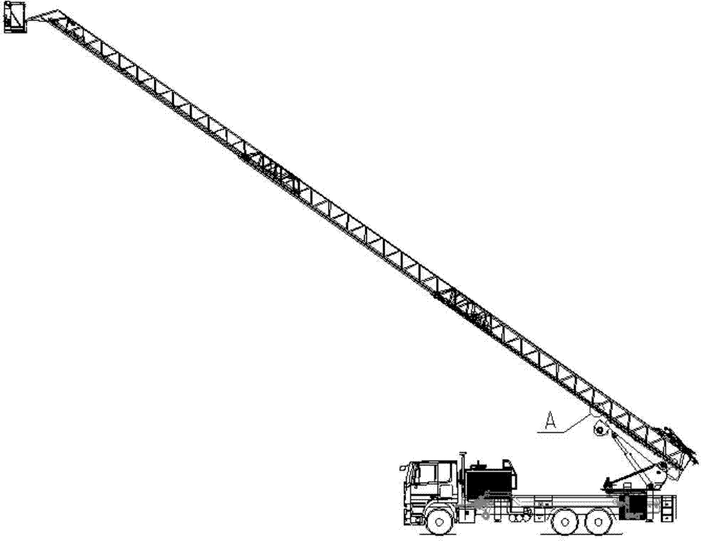 Arm frame structure fatigue strength monitoring method, device and system and fire truck