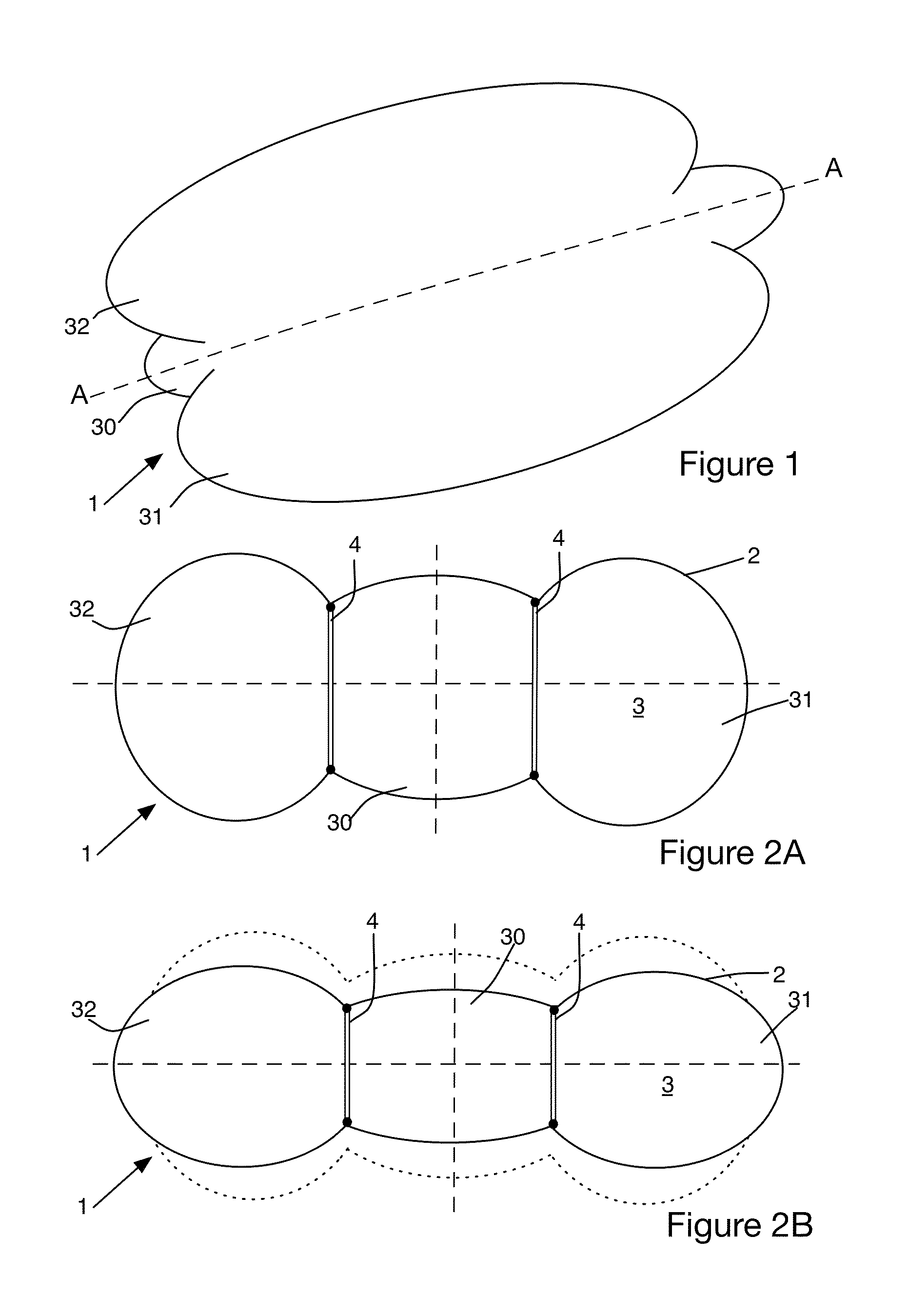 Airship with a controlled variable profile