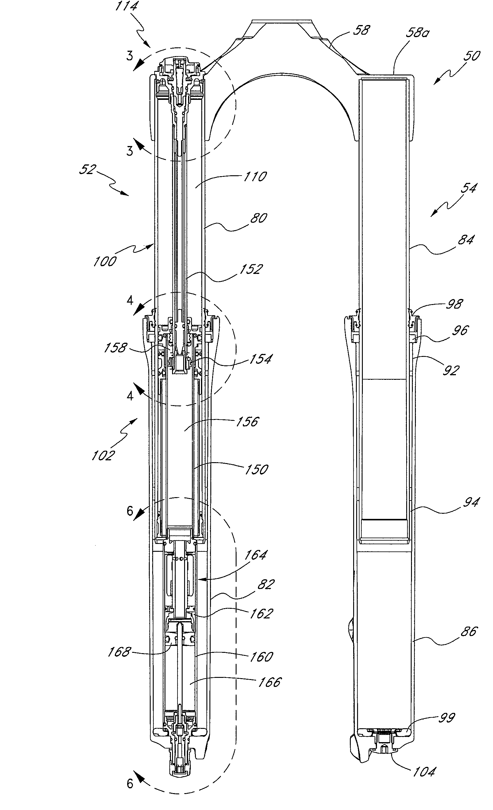 Bicycle suspension assembly