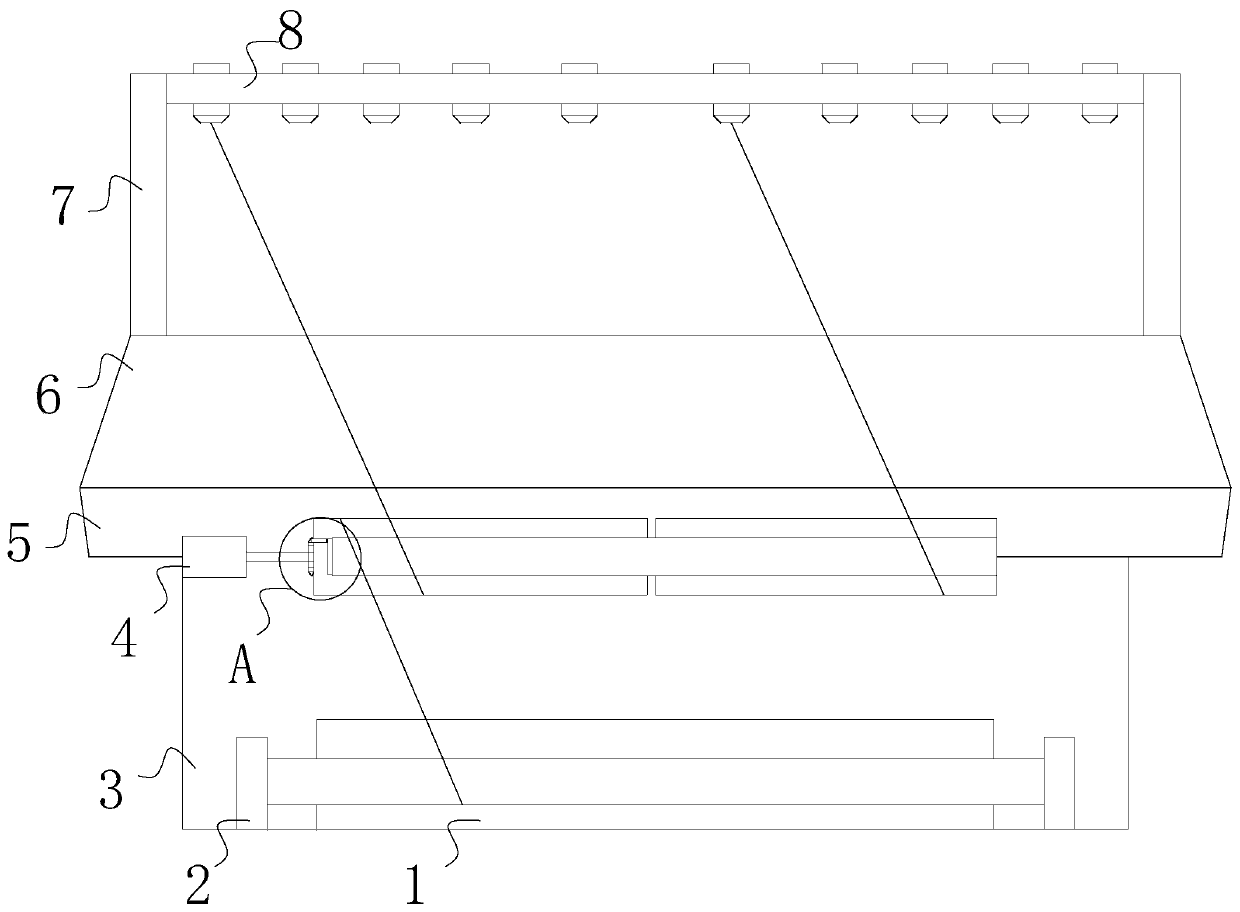 A textile processing device with graded transmission line and balanced counterweight