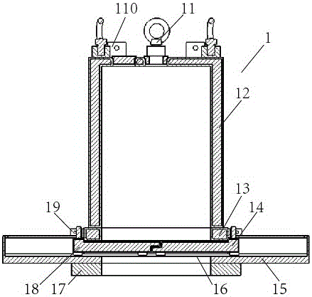 A maintenance device for a moderator reflector insert installed in an underground helium vessel