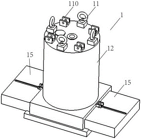 A maintenance device for a moderator reflector insert installed in an underground helium vessel