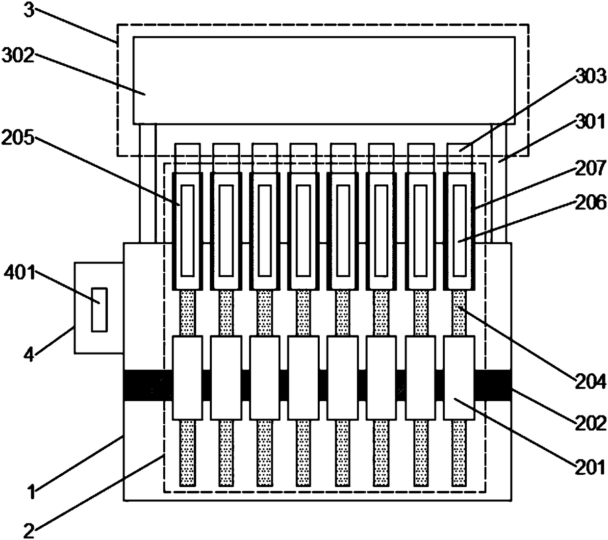 Data comprehensive display device used by financial institution