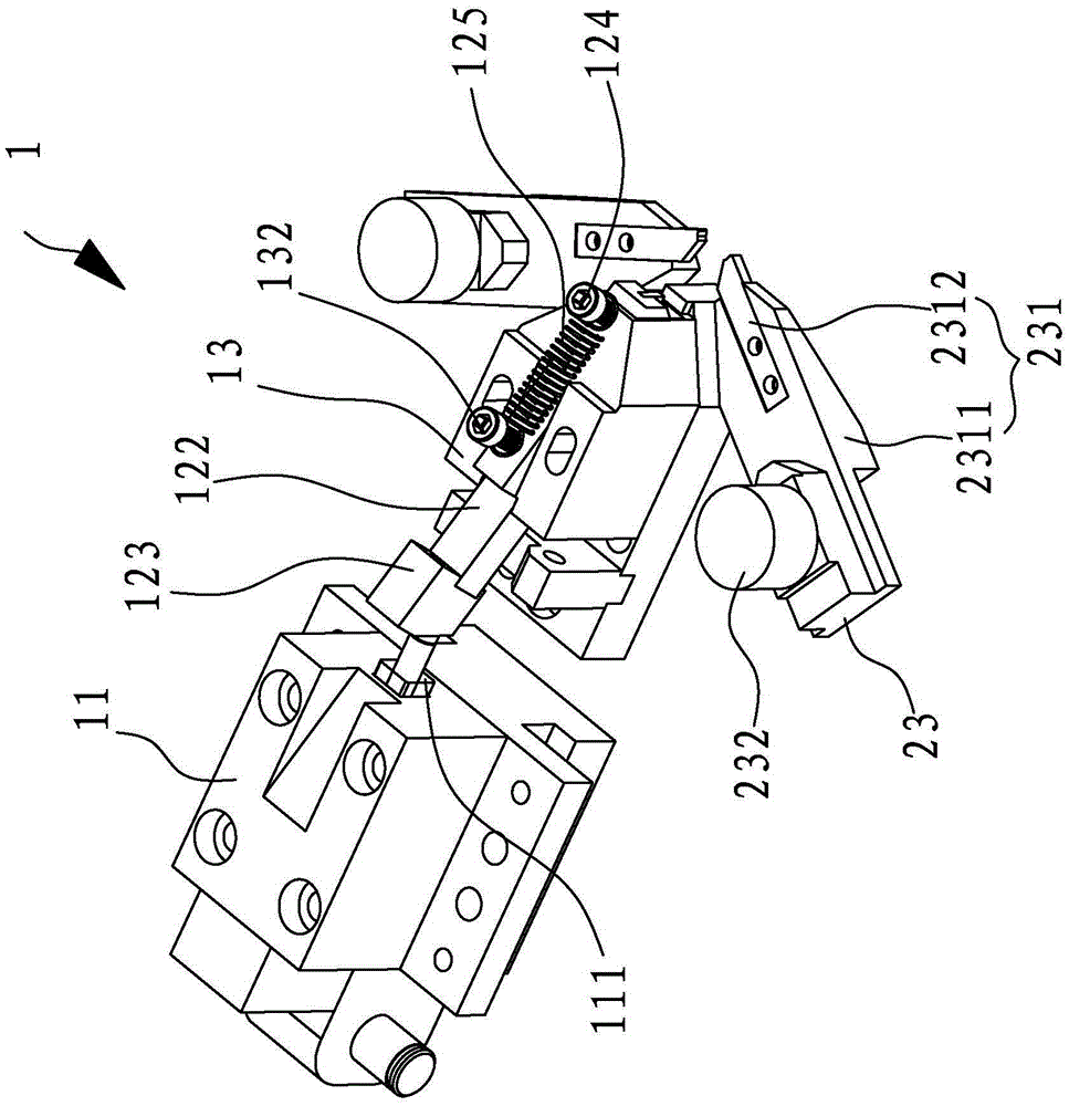 A zipper head riveting device