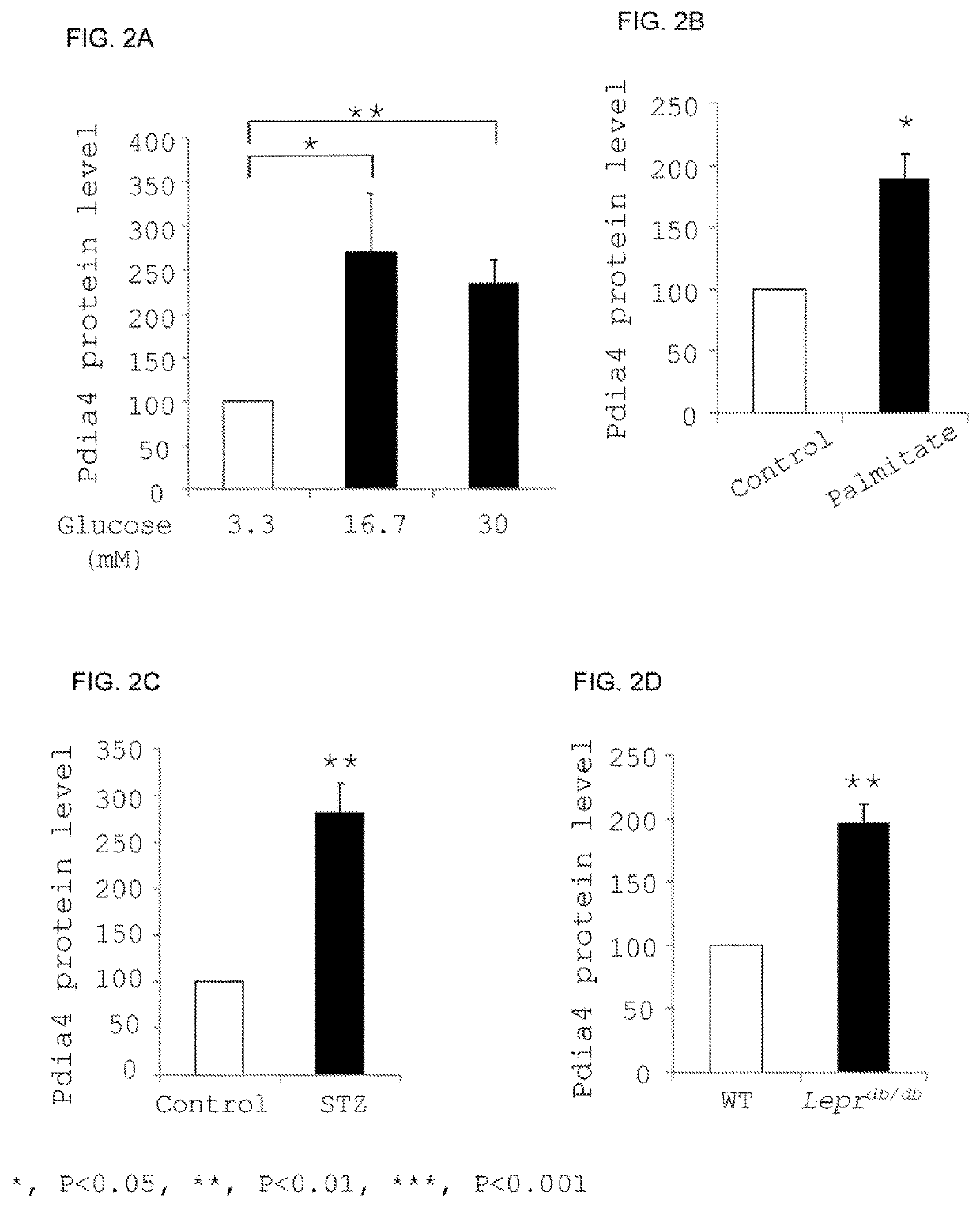 Pdia4 protein as a target for diagnosis, monitoring and treatment of diabetes