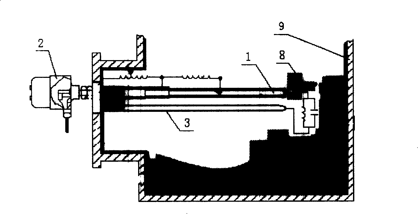 Two polar radio frequency admittance material level indicator