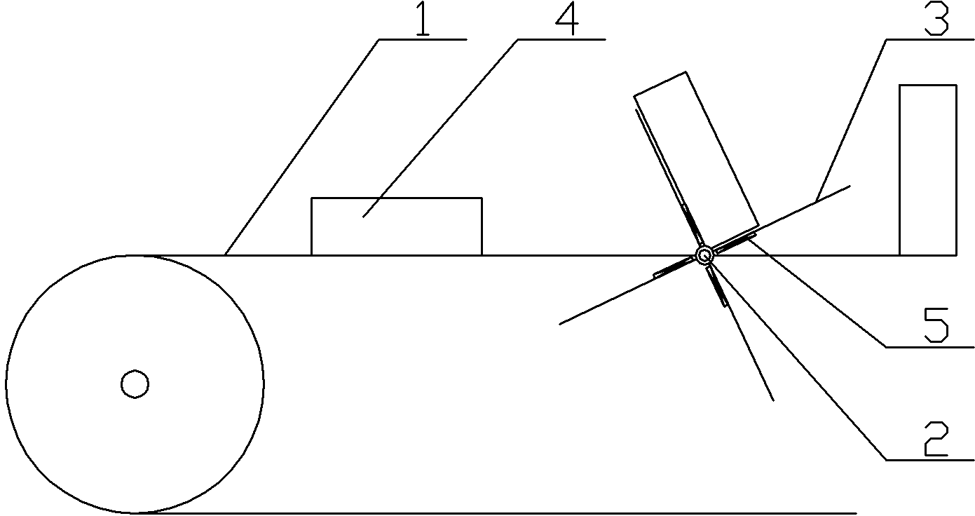 Iron square part turnover device for conveying belts