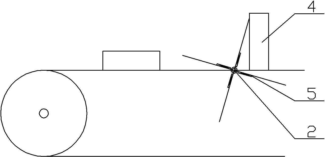 Iron square part turnover device for conveying belts