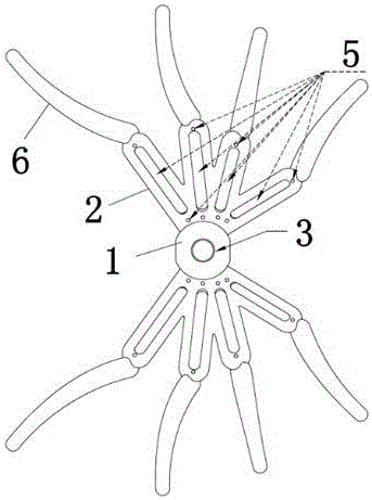 Integrally-formed spider bionic lamp