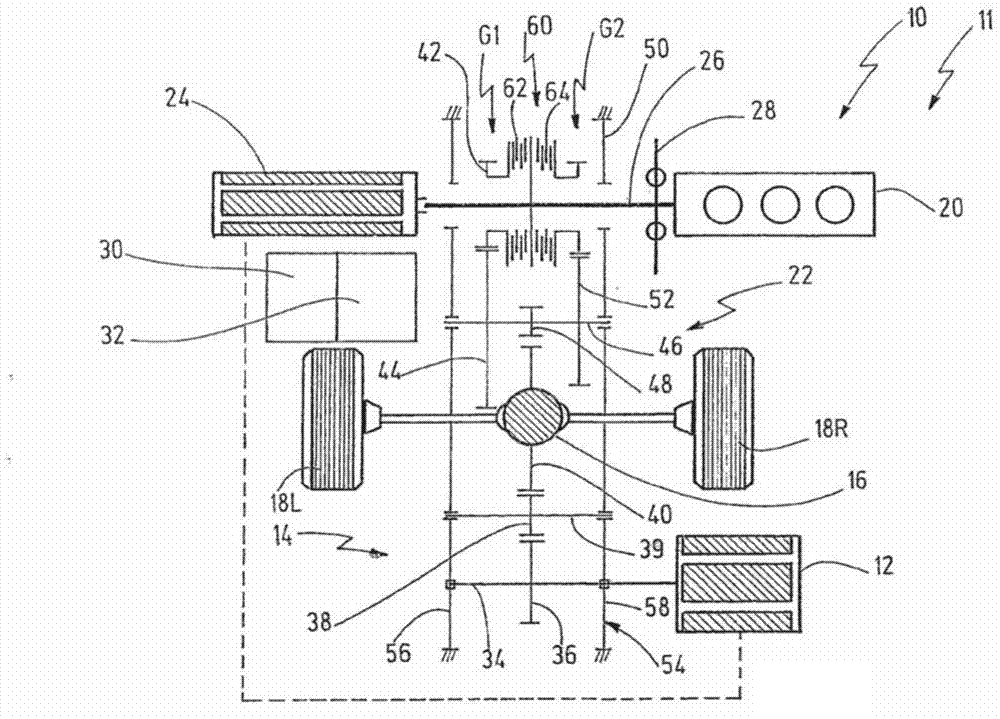 Drive train for a motor vehicle