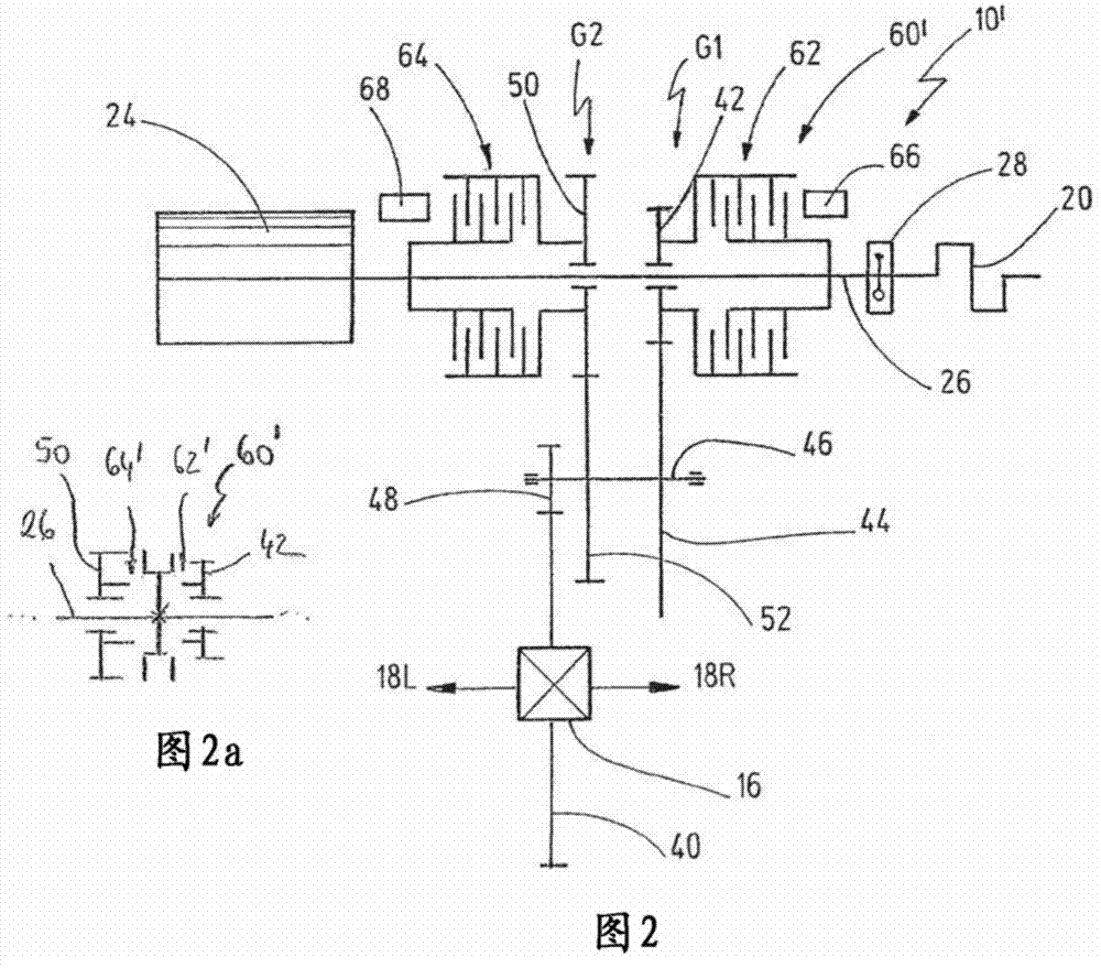 Drive train for a motor vehicle