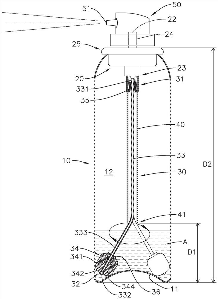 High-pressure spray can