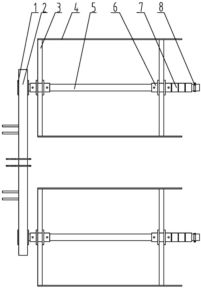 An adjustable profiling traction frame for soil preparation