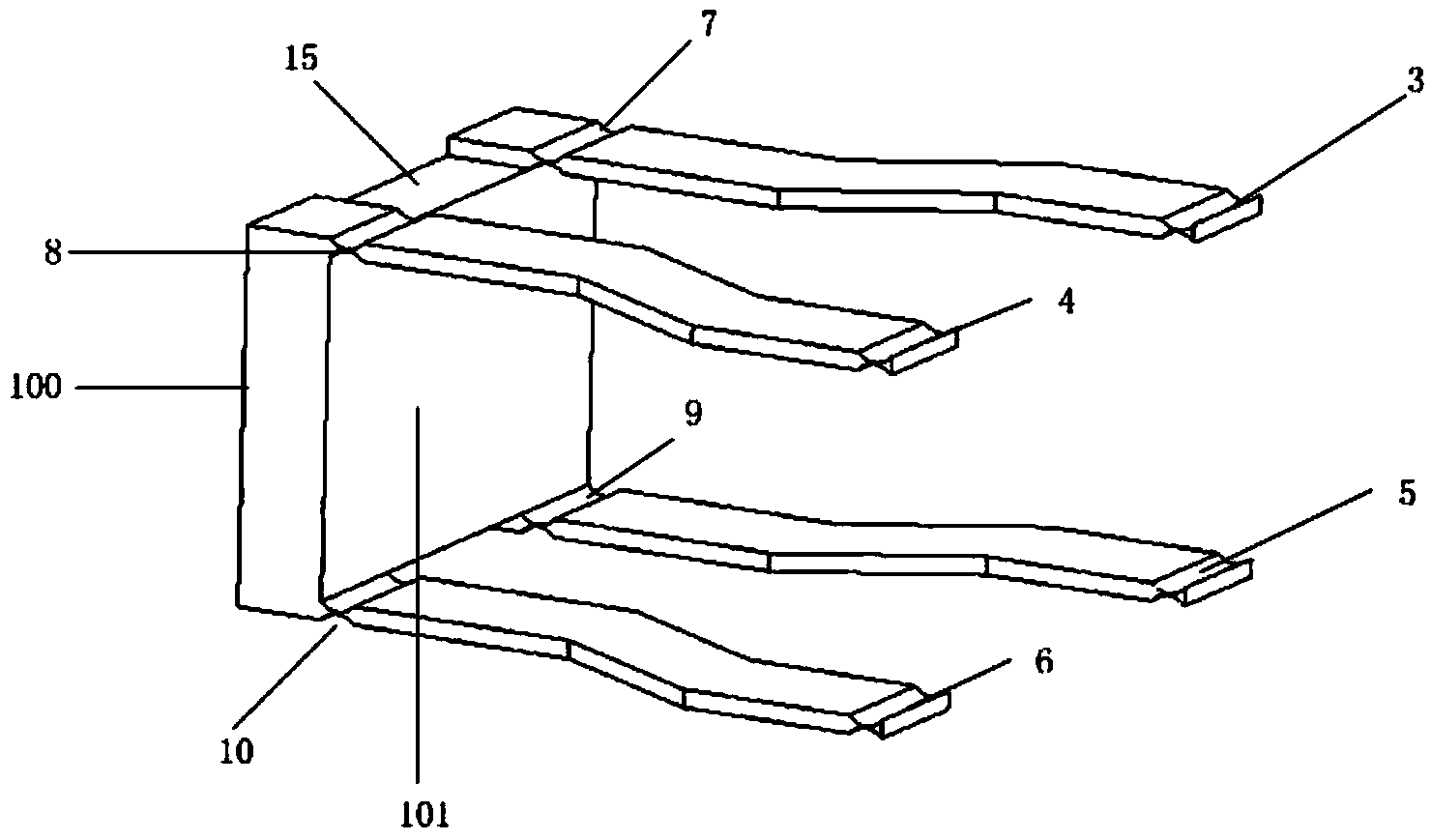 Single sensor mechanical structure for weighing