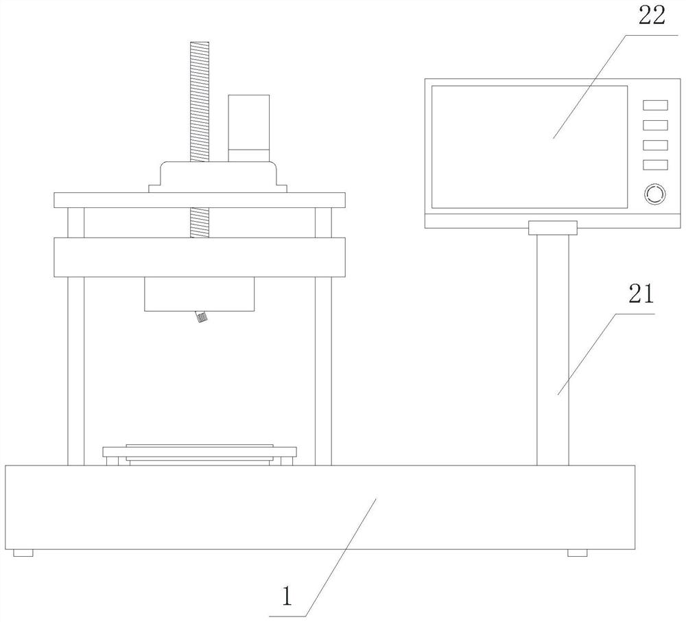 A split printing smart stamp split printing surface detection and fatigue testing device