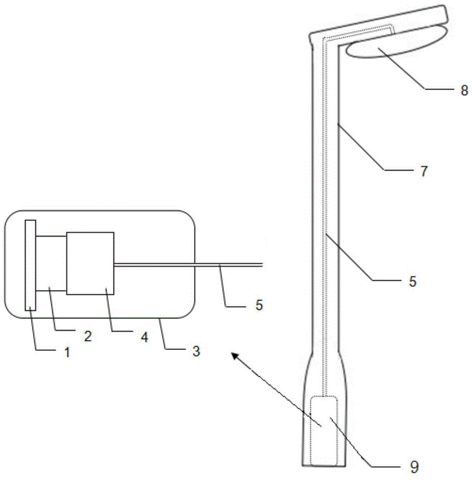 Optical fiber transmission lighting device