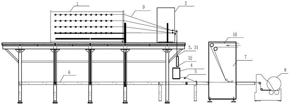 Carbon-glass one-step hybrid weaving technology and device