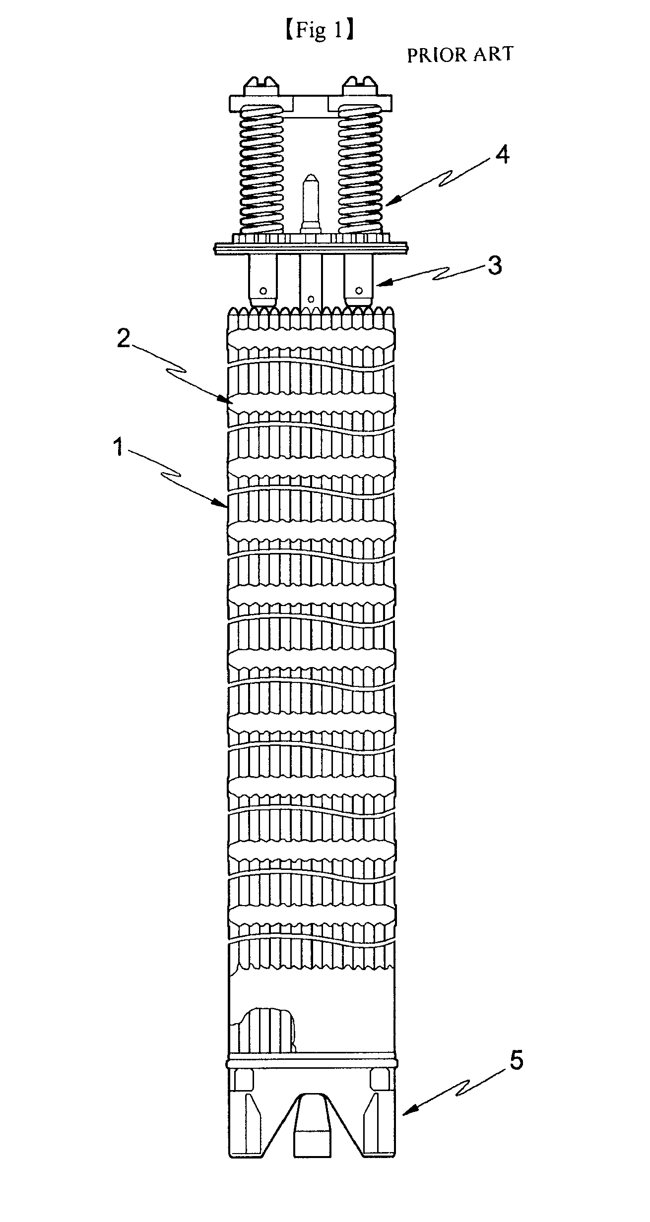 Anti-fretting wear spacer grid with canoe-shaped spring