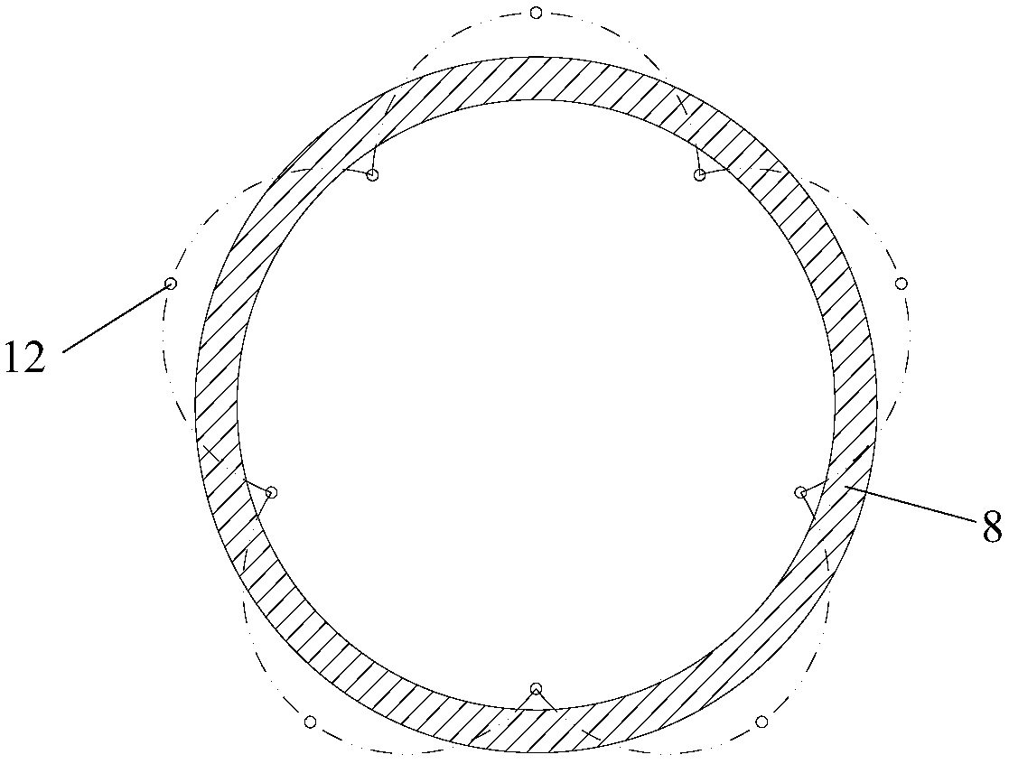 Draught fan foundation strengthening method