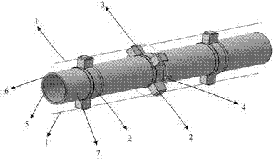 System and method for detecting leakage of high-temperature gas in high-temperature high-pressure guide pipe of airplane