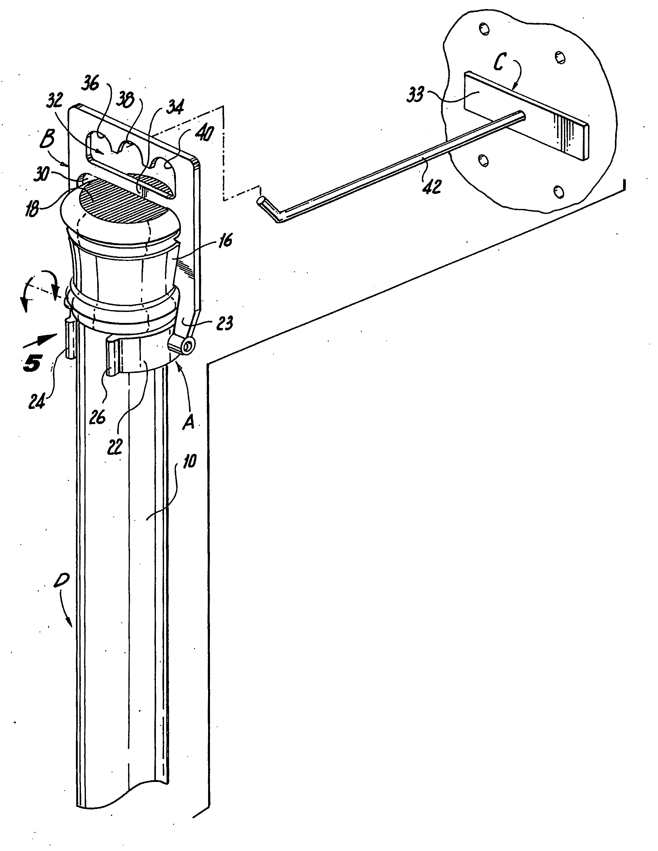 Display hanger for curtain rod