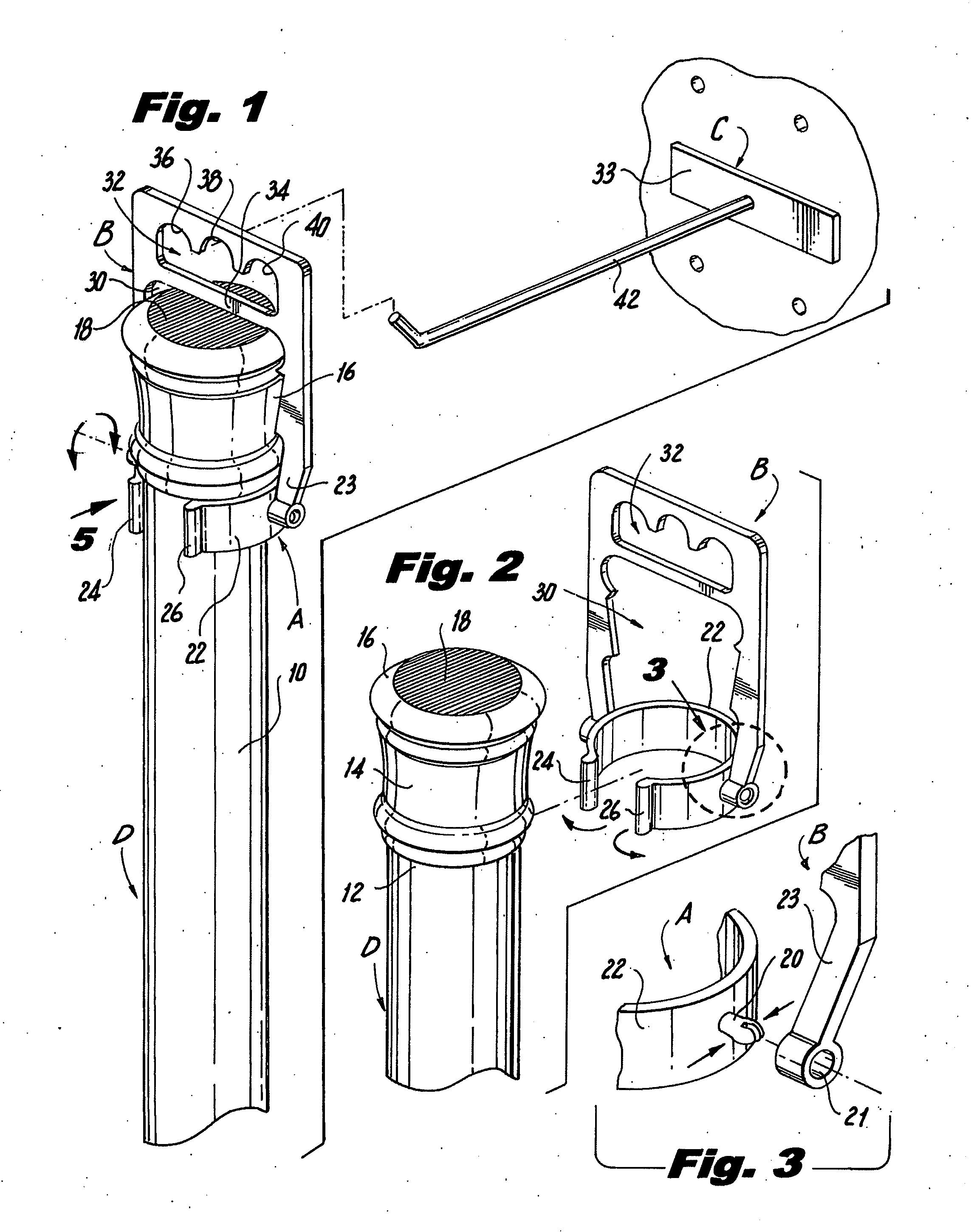 Display hanger for curtain rod