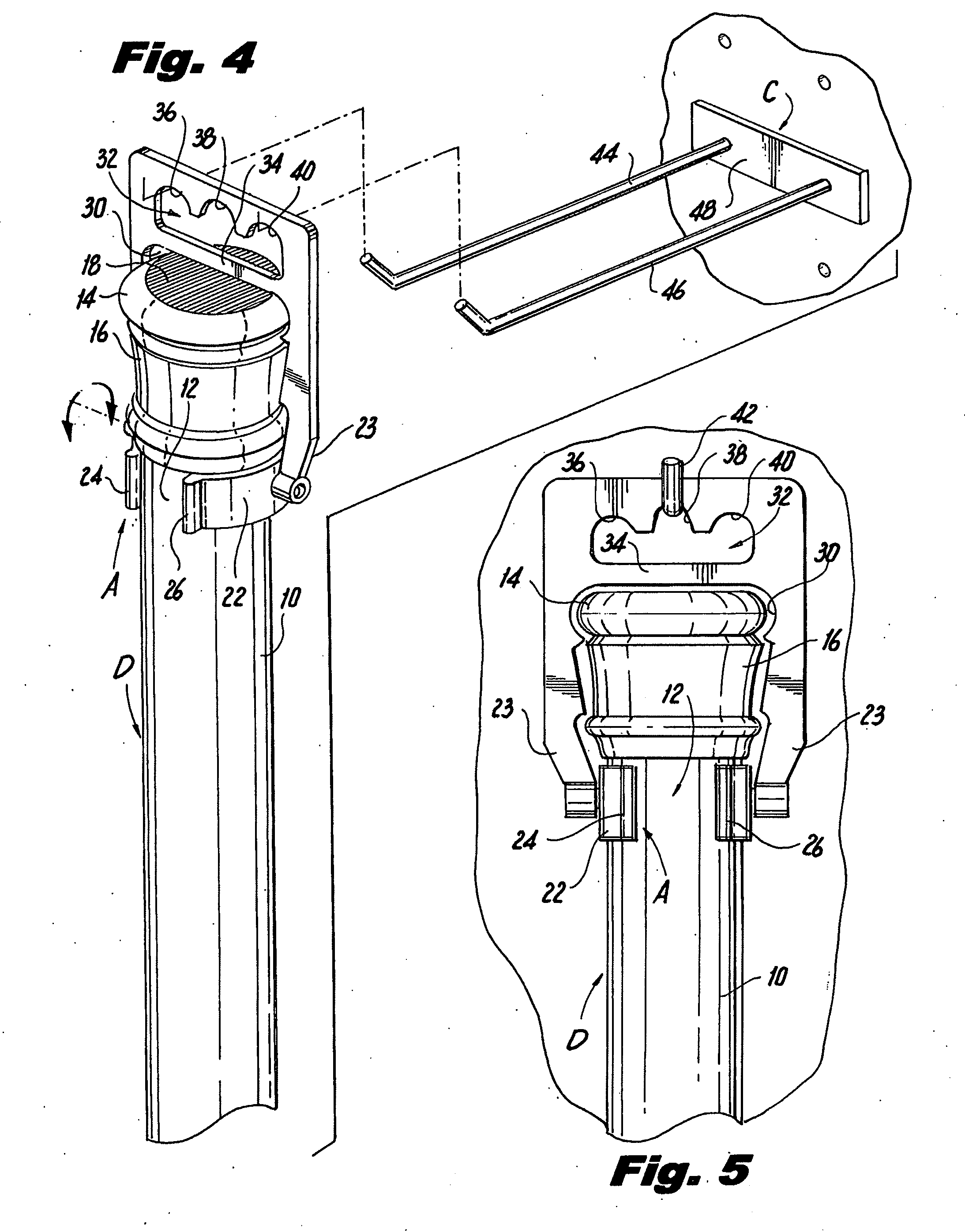 Display hanger for curtain rod