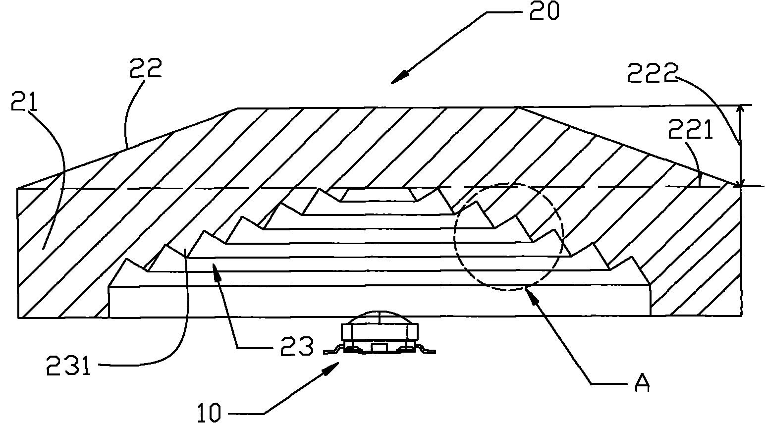 Airport taxiway sideline lamp