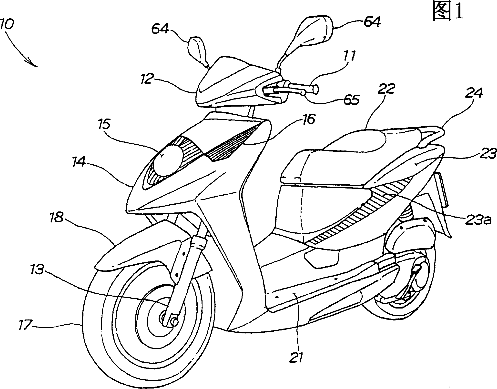 Rear structure of bicycle