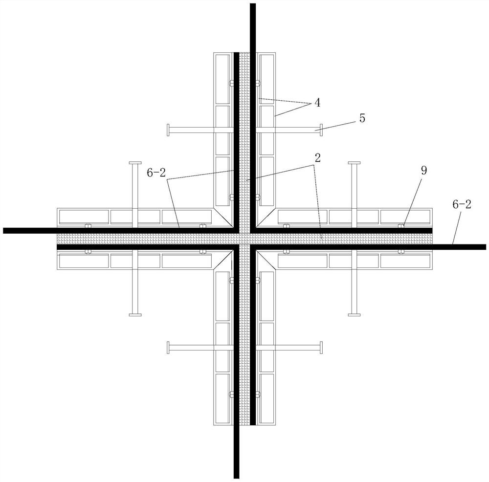 A construction method for separate warehouse joints of concrete floor