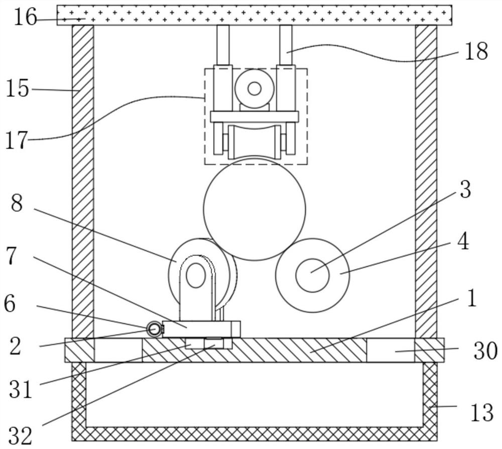 Trunk peeling device for furniture production and use method thereof