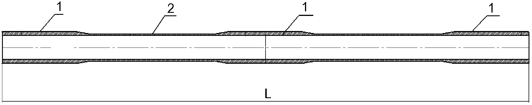 Titanium alloy seamless pipe with variable wall thickness as well as radial forging and forming mechanism and method of titanium alloy seamless pipe