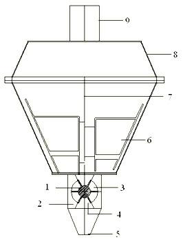 Powder material discharge transmission system for batch-type packaging machine and control method thereof