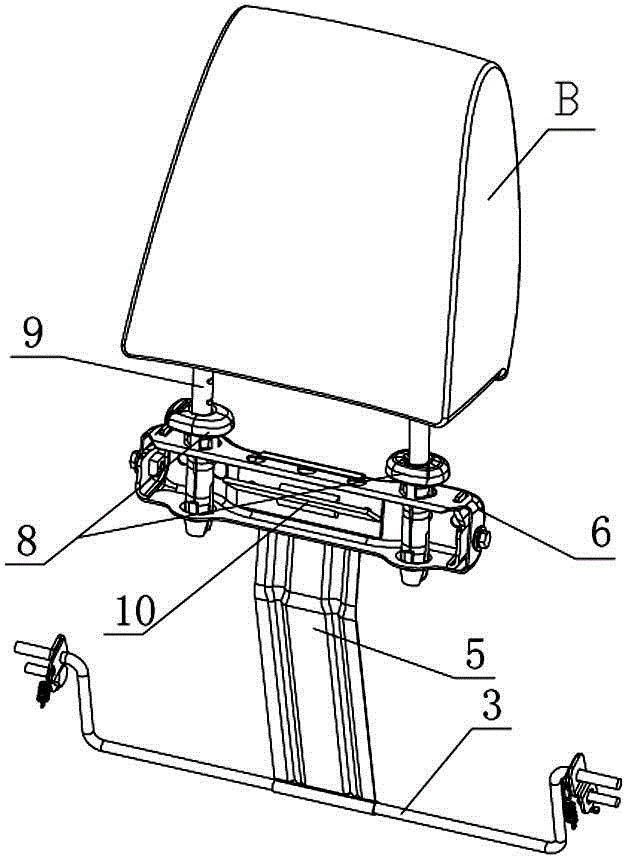 Car crash active safety headrest device with force release mechanism