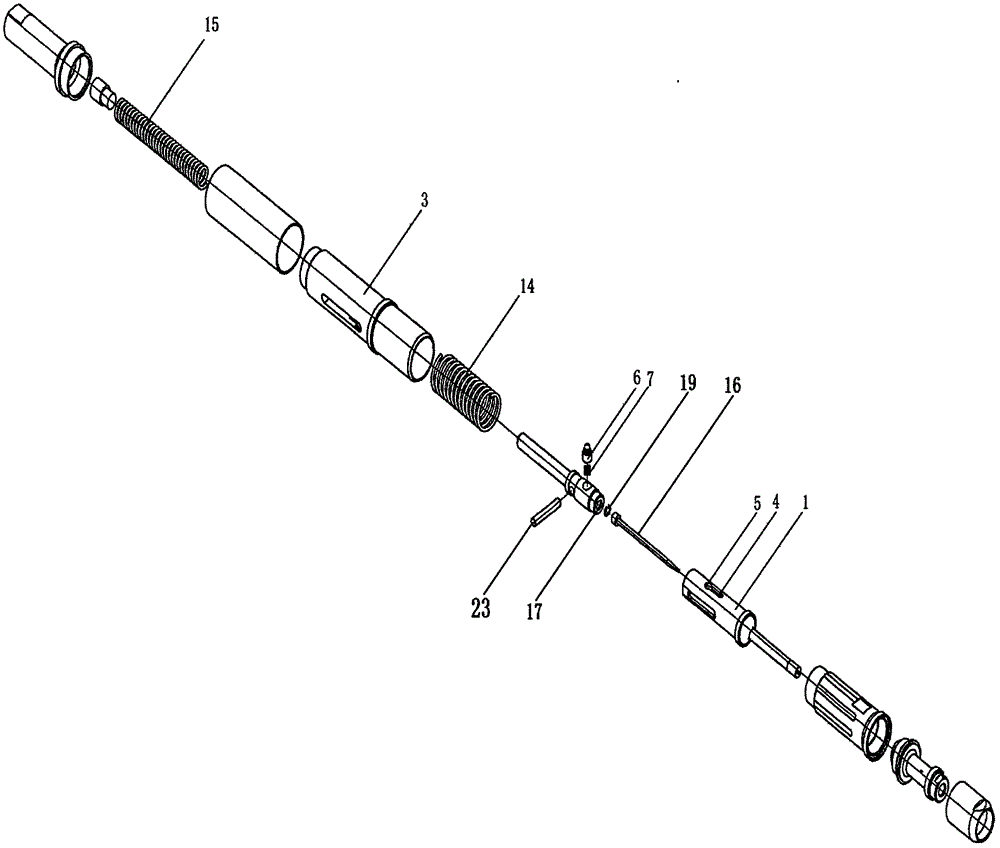 Percussion releasing device used for axial powder actuated tool