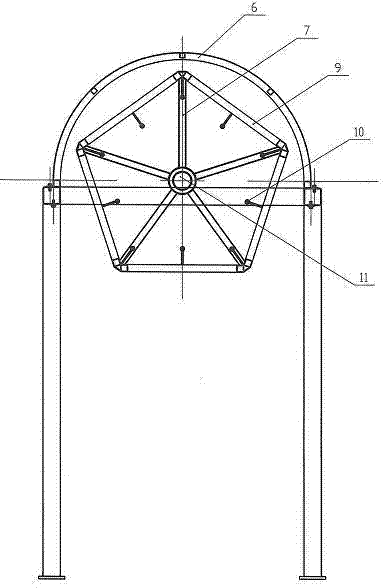 Closed five-face screen roller tobacco stalk separator