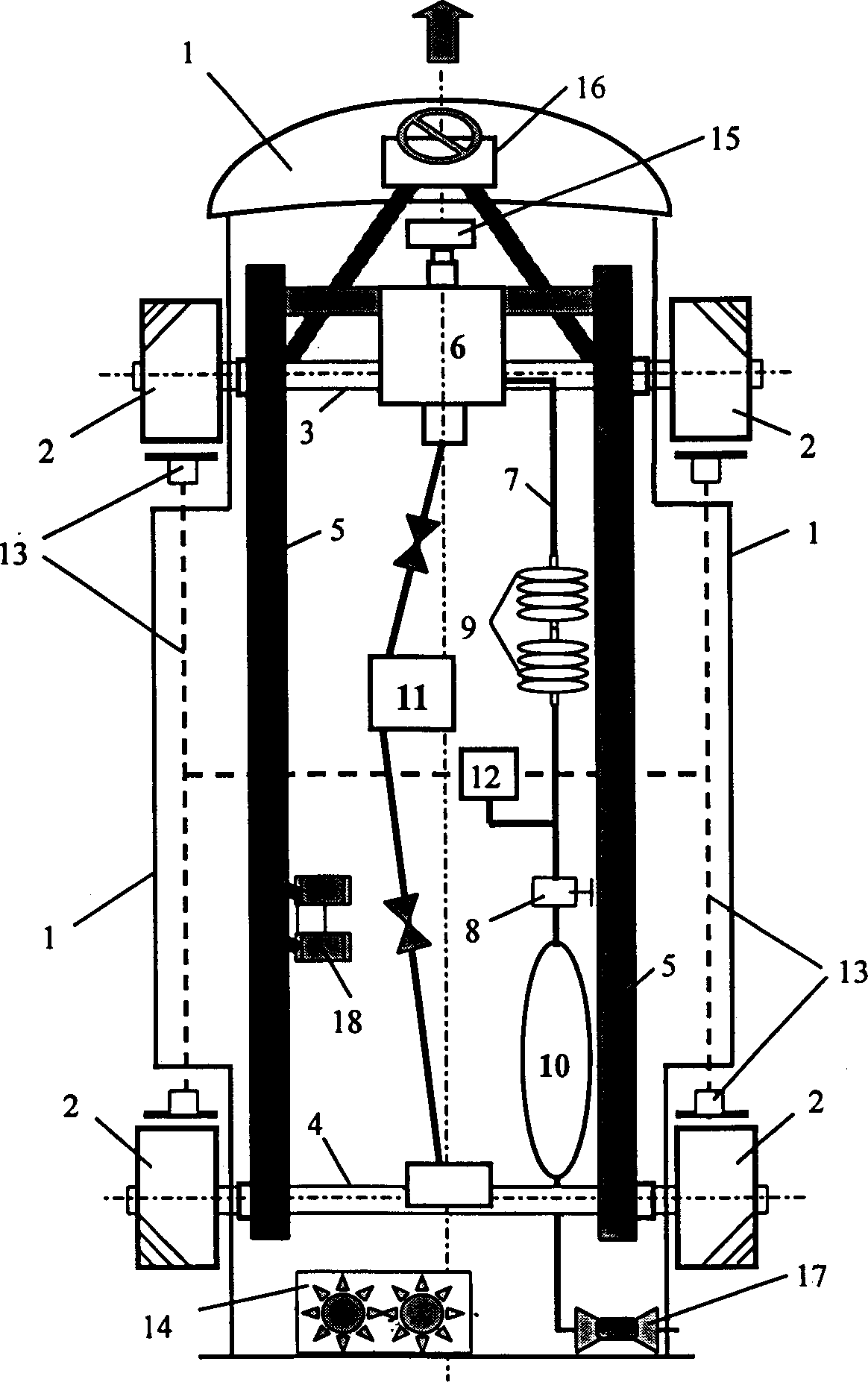 Pneumatic oil and gas mixed-power automobile