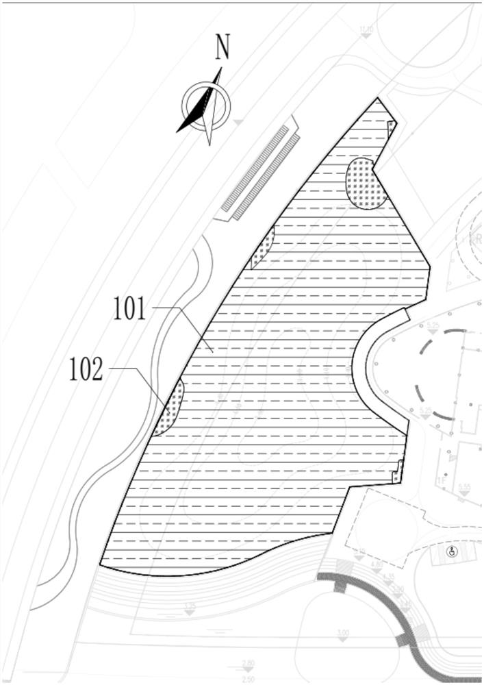 Method for improving water quality and landscape of shallow-bottom artificial lake