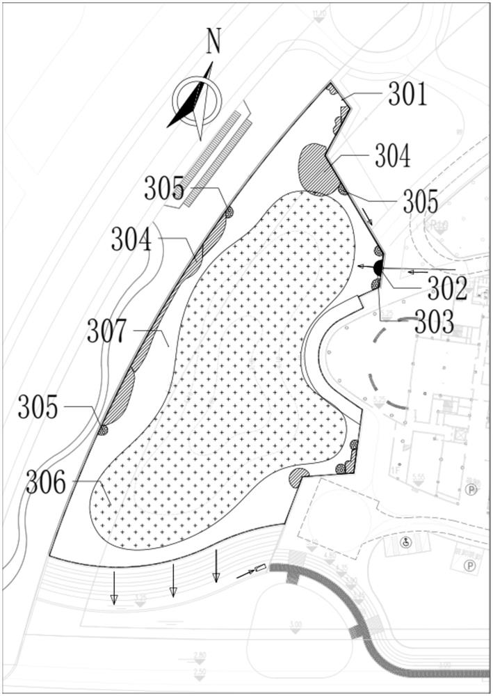 Method for improving water quality and landscape of shallow-bottom artificial lake