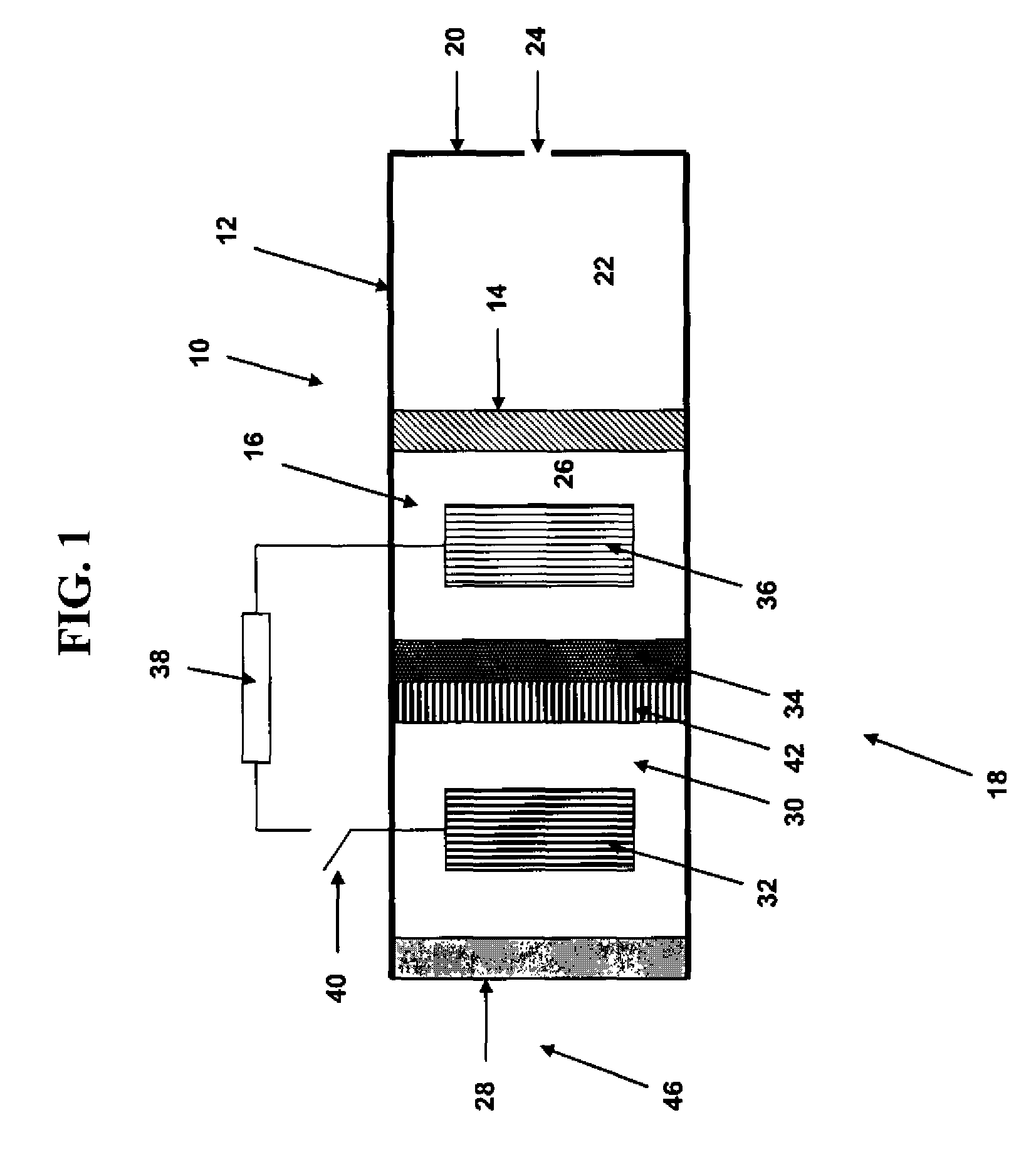 Fluid delivery device having an electrochemical pump with an ion-exchange membrane and associated method