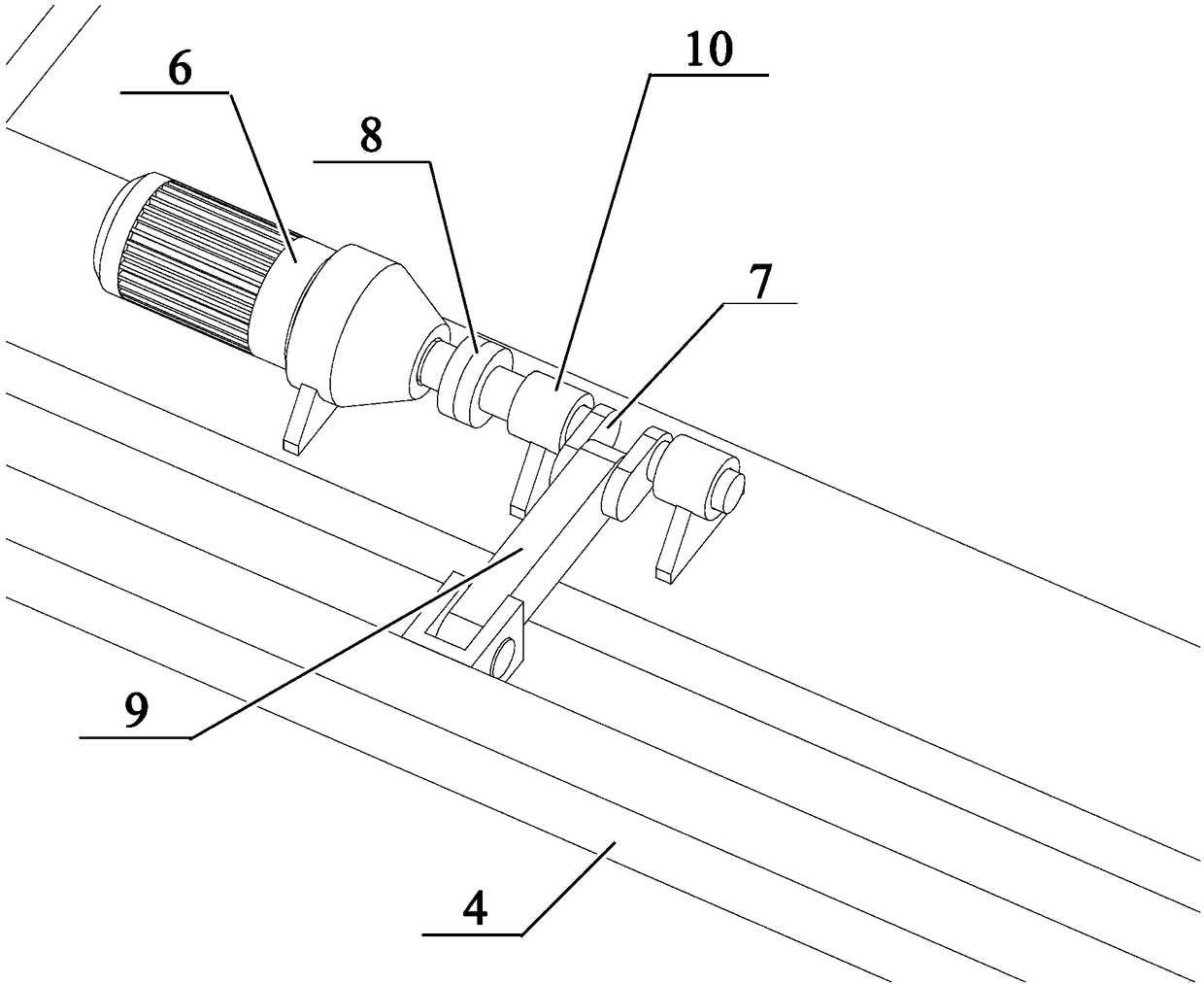 Device and method for delaying MBR (membrane bioreactor) membrane contamination and blocking