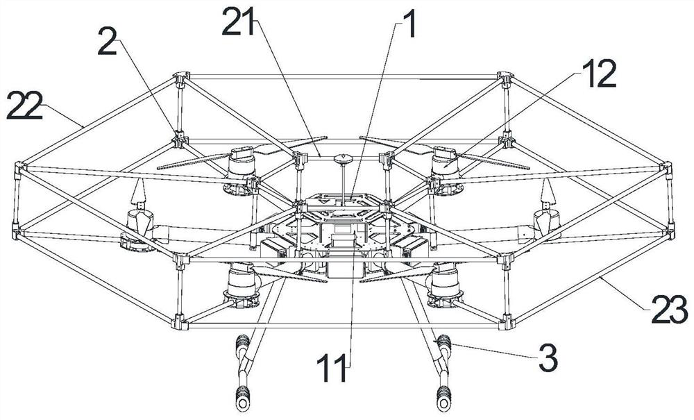 Anti-collision device based on large multi-rotor unmanned aerial vehicle